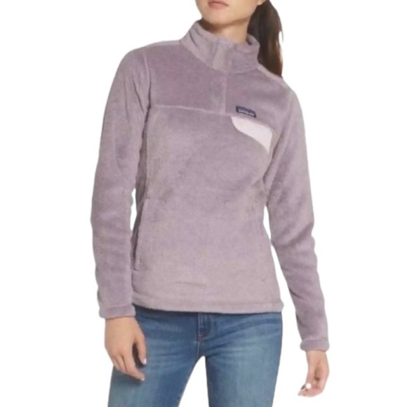 Patagonia Tops - Patagonia Smokey Violet Purple X-Dye Retool Snap T Fleece Jacket Pullover Top M